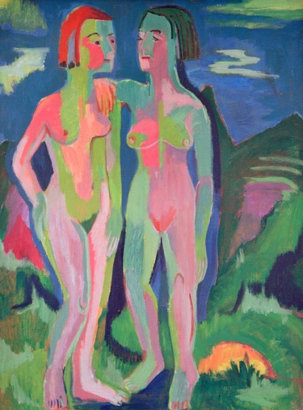 Zwei weibliche Akte in Landschaft, 1925 | Ernst Ludwig Kirchner