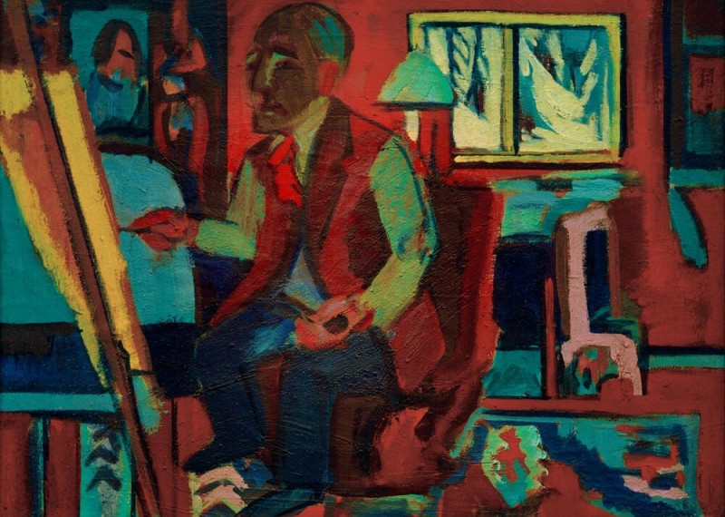 Holländer im Atelier – Jan Wie– gers, 1924 | Ernst Ludwig Kirchner