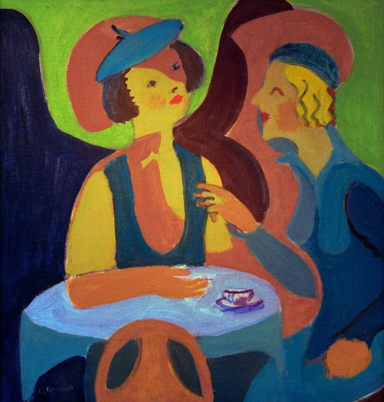 Zwei Damen im Café, 1927 | Ernst Ludwig Kirchner