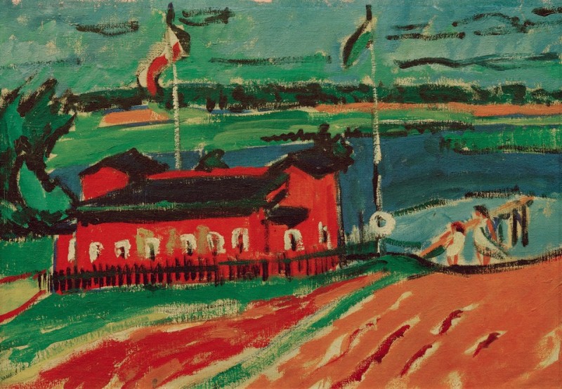 Badeanstalt bei Dresden, 1909 | Ernst Ludwig Kirchner