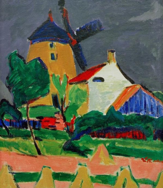 Die Windmühle bei Moritzburg, 1910 | Ernst Ludwig Kirchner