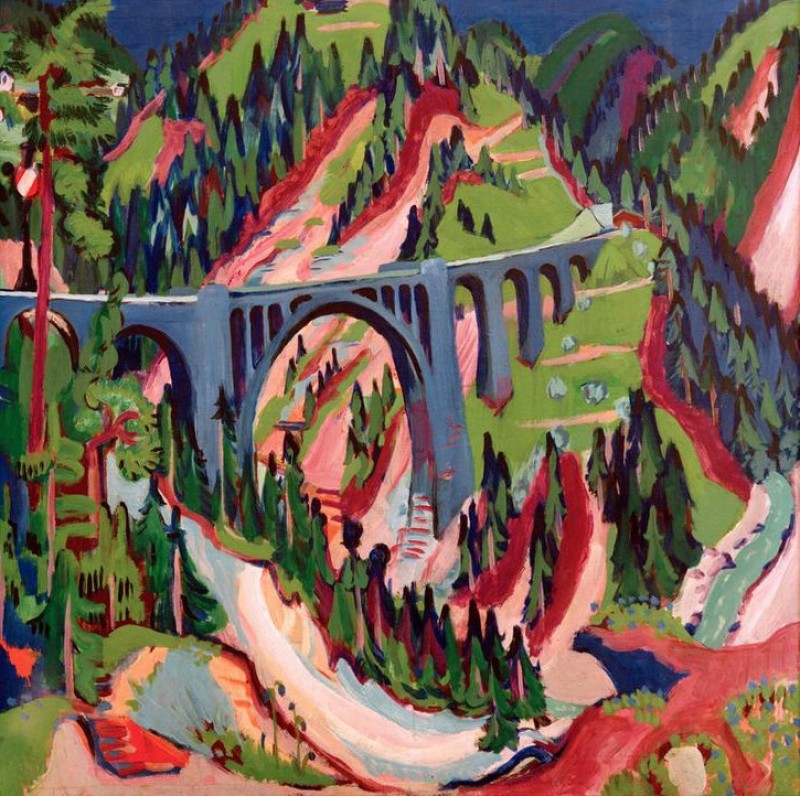 Die Brücke bei Wiesen, 1926 | Ernst Ludwig Kirchner