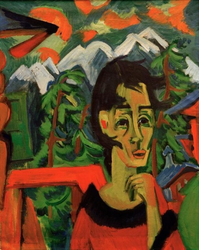 Ernst Ludwig Kirchner | Mädchen im Föhn, 1919 Mädchen im Föhn, 1919 | Ernst Ludwig Kirchner