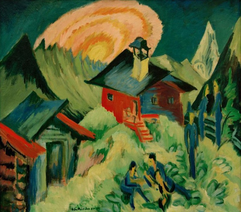 Ernst Ludwig Kirchner | Mondaufgang auf der Stafelalp, 1917 Mondaufgang auf der Stafelalp, 1917 | Ernst Ludwig Kirchner