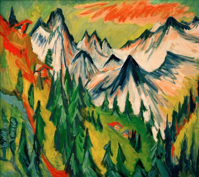 Ernst Ludwig Kirchner | Berggipfel, 1918 Berggipfel, 1918 | Ernst Ludwig Kirchner