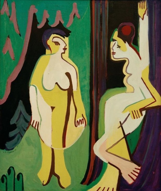 Nackte Frauen auf Waldwiese, 1928 | Ernst Ludwig Kirchner