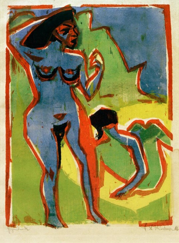 Badende Frauen (Moritzburg), 1910 | Ernst Ludwig Kirchner