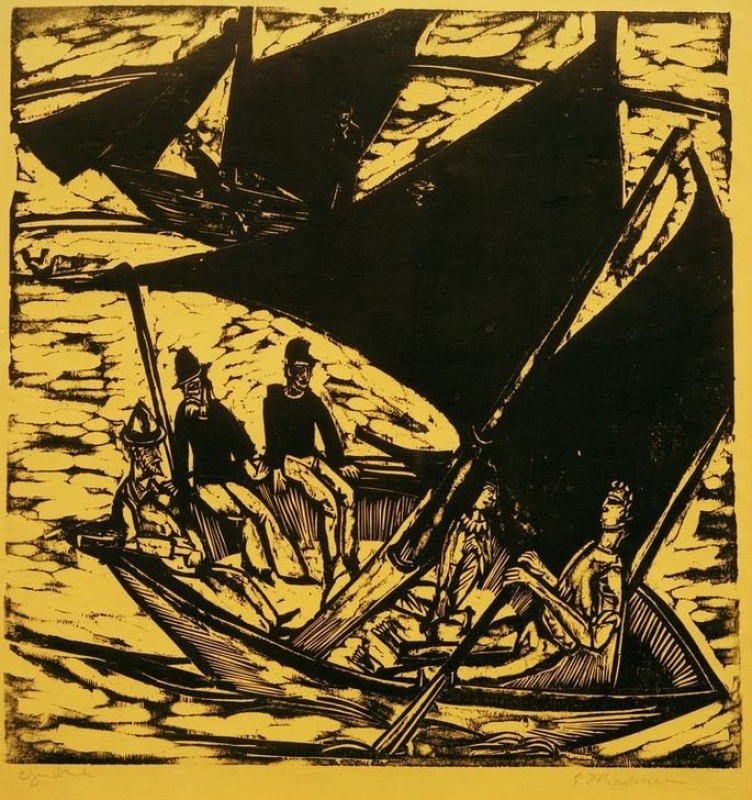 Segelboote bei Fehmarn, 1914 | Ernst Ludwig Kirchner