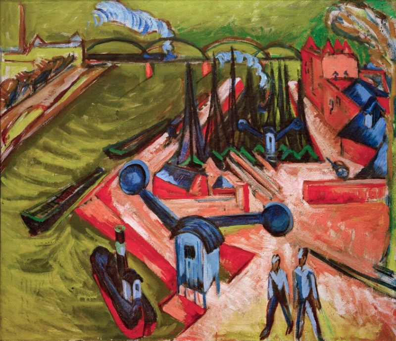 Frankfurter Westhafen, 1916 | Ernst Ludwig Kirchner