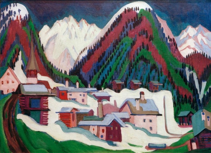 Dorf Monstein bei Davos, 1927 | Ernst Ludwig Kirchner