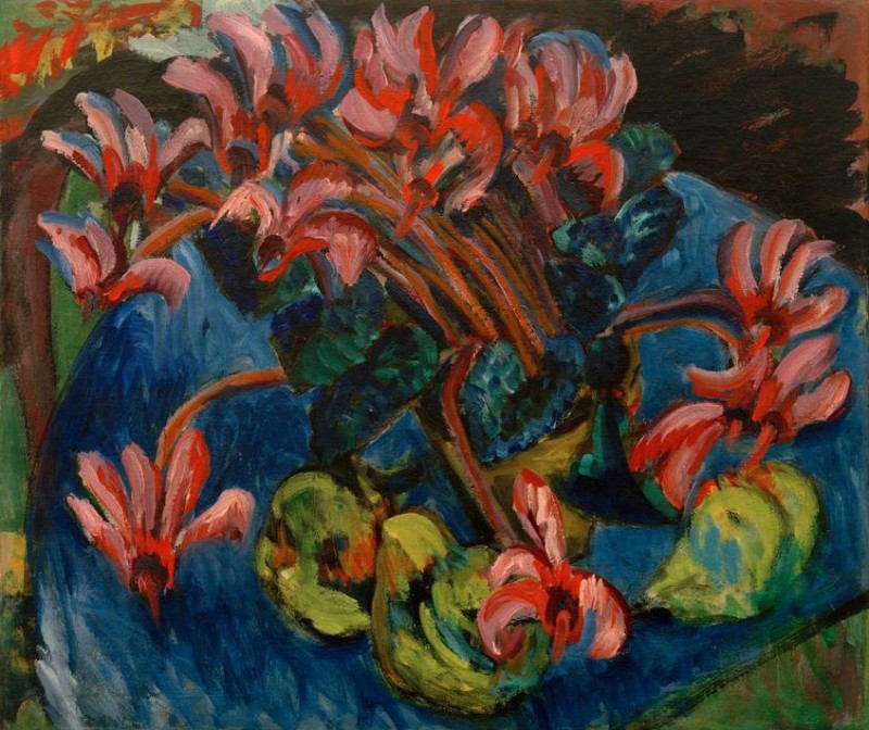 Cyclamen at Christmas, 1917 | Ernst Ludwig Kirchner