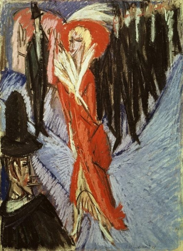 Red Coquette, 1914 | Ernst Ludwig Kirchner