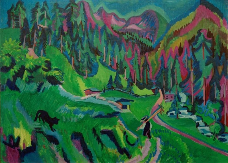 Landschaft Sertigtal, 1924 | Ernst Ludwig Kirchner
