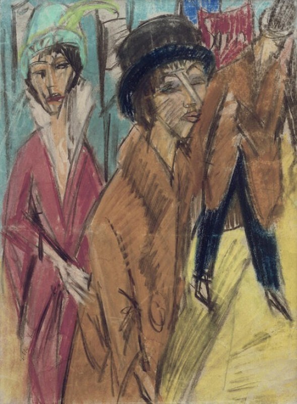 Ernst Ludwig Kirchner | Women on the Street, 1913 Women on the Street, 1913 | Ernst Ludwig Kirchner