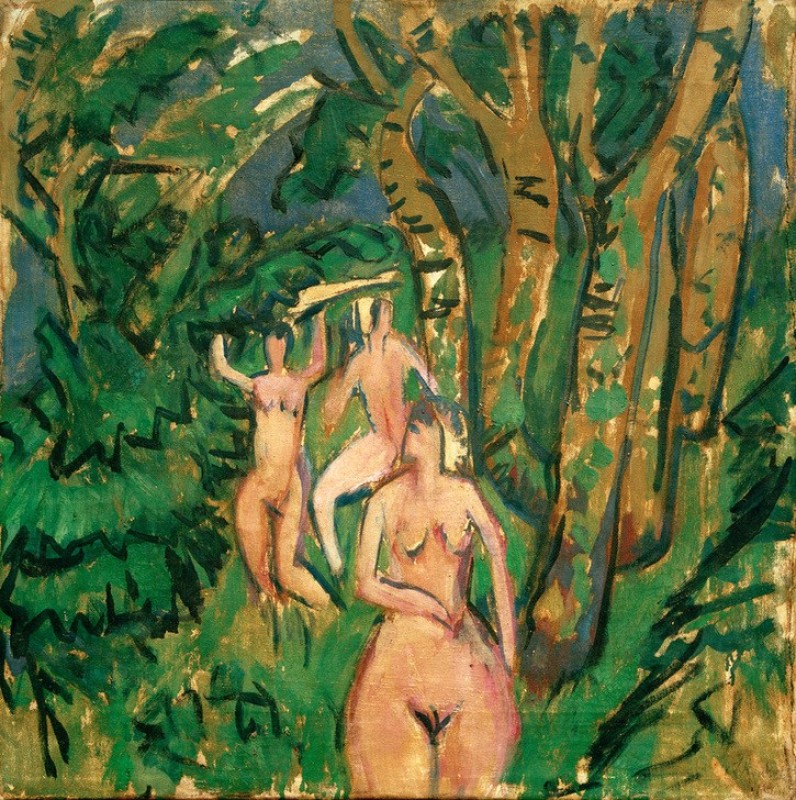 Ernst Ludwig Kirchner | Three Nudes in the Forest, 1912 Three Nudes in the Forest, 1912 | Ernst Ludwig Kirchner