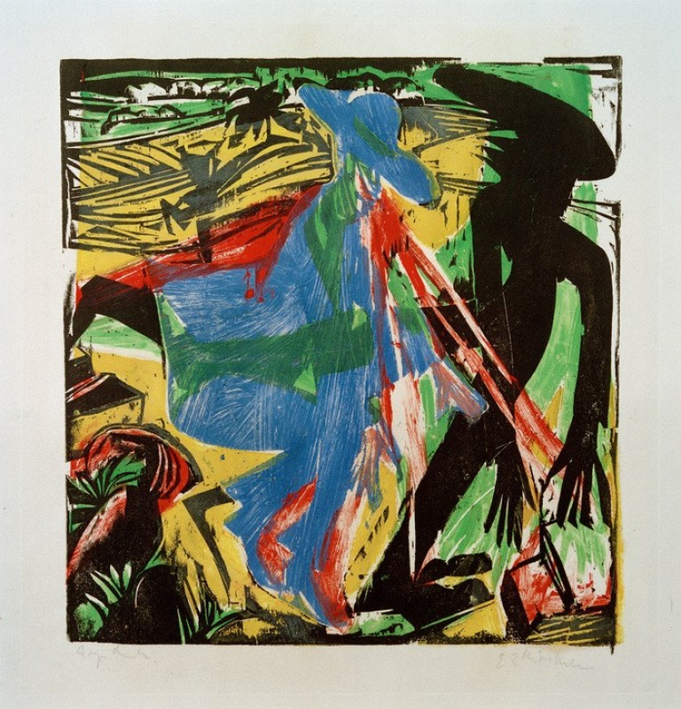 Ernst Ludwig Kirchner | Schlemihl is meeting the shadow, 1915 Schlemihl is meeting the shadow, 1915 | Ernst Ludwig Kirchner