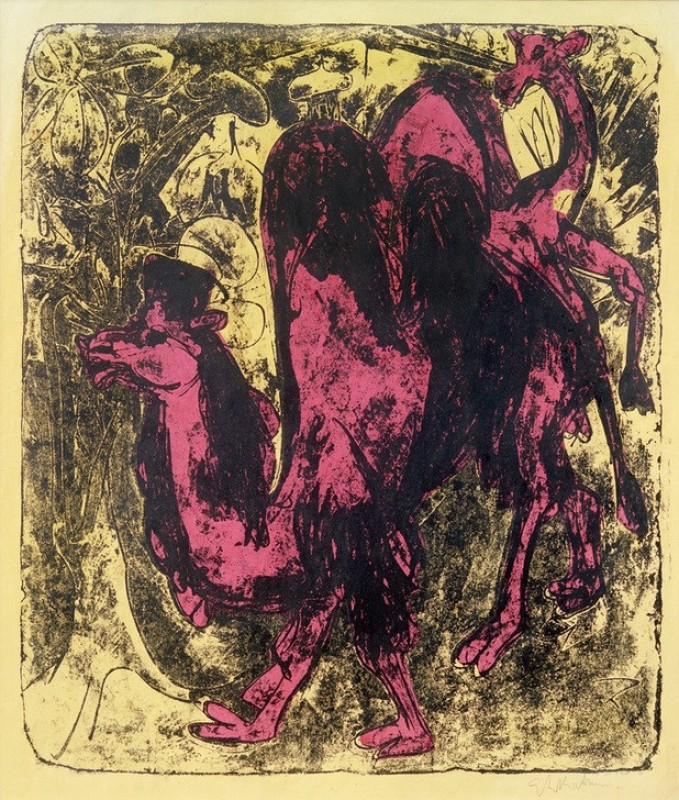 Kamel and Dromedar, 1916 | Ernst Ludwig Kirchner