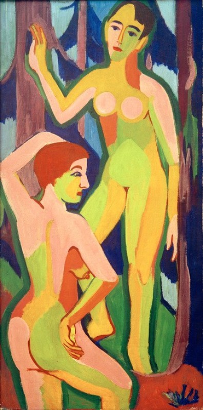 Two Nudes in the Forest II, 1926 | Ernst Ludwig Kirchner