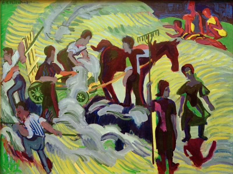 Hay Harvest, 1924 | Ernst Ludwig Kirchner