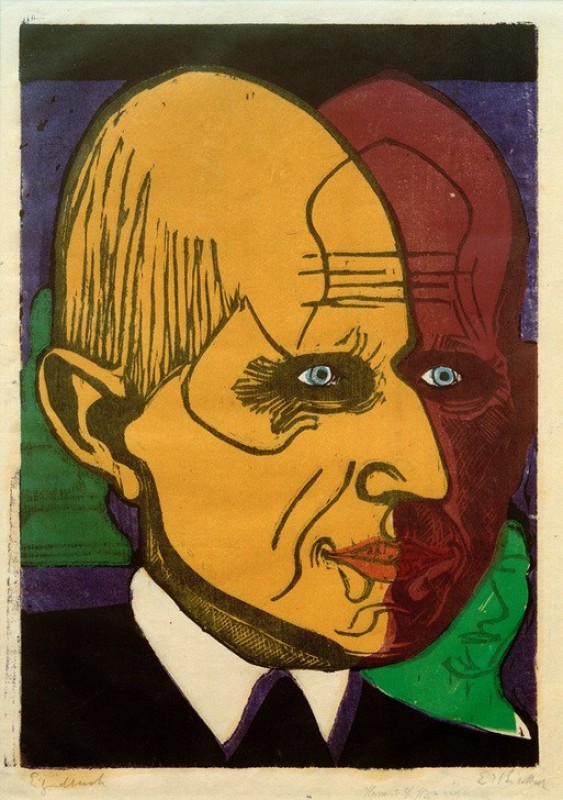 Head Dr. Frédéric Peasant, 1933 | Ernst Ludwig Kirchner
