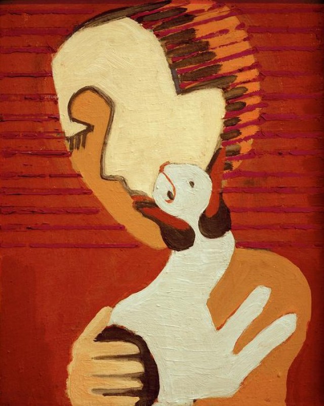 Man with Cat, 1930 | Ernst Ludwig Kirchner