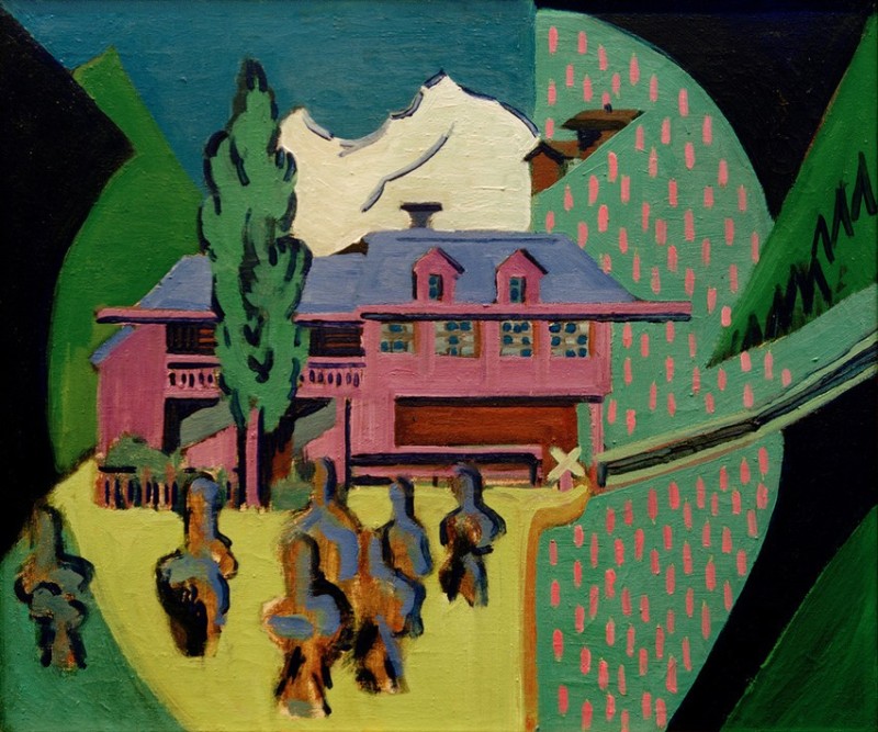 Violet House in Front of Schneeberg, 1938 | Ernst Ludwig Kirchner