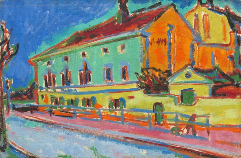 Ernst Ludwig Kirchner | Houses in Dresden, 1910 Houses in Dresden, 1910 | Ernst Ludwig Kirchner