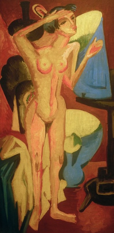 Akt vor dem Spiegel, 1915 | Ernst Ludwig Kirchner