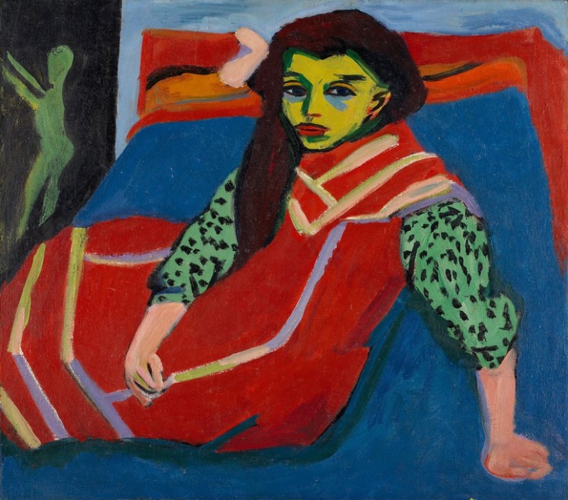 Seated Girl (Fränzi Fehrmann), 1910 | Ernst Ludwig Kirchner