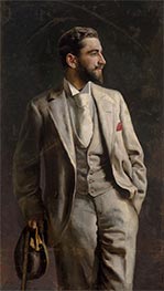 Self Portrait, 1896 by Konstanty Górski | Painting Reproduction