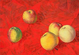 Apples, 1917 by Kuzma Petrov-Vodkin | Painting Reproduction