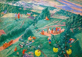 Midday, 1917 von Kuzma Petrov-Vodkin | Gemälde-Reproduktion