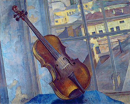 Violin, 1918 | Kuzma Petrov-Vodkin | Gemälde Reproduktion