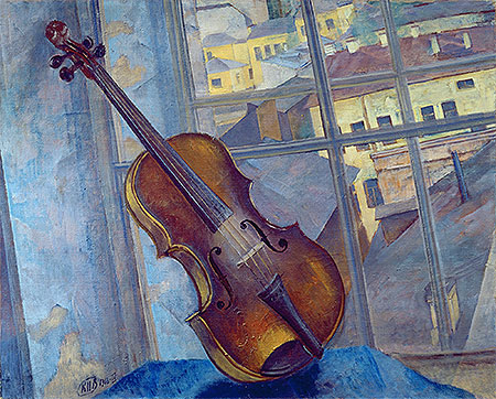 Violin, 1918 | Kuzma Petrov-Vodkin