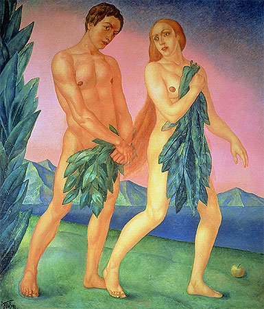The Expulsion from Paradise, 1911 | Kuzma Petrov-Vodkin