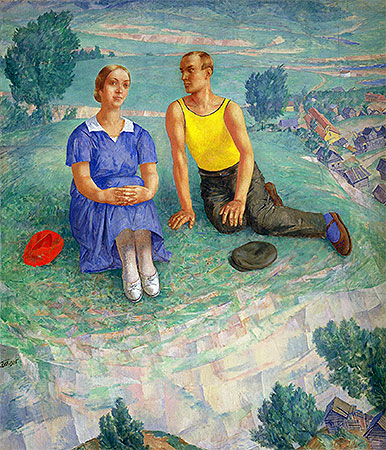 Spring, 1935 | Kuzma Petrov-Vodkin | Painting Reproduction