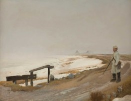 Foggy Winter's Day. Karrebæksminde | Laurits Andersen Ring | Painting Reproduction