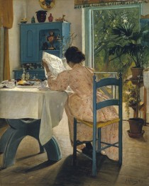 At Breakfast, 1898 by Laurits Andersen Ring | Painting Reproduction