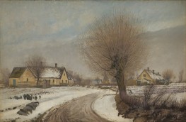 Winter Day with Snow in Baldersbrønde, 1906 by Laurits Andersen Ring | Painting Reproduction