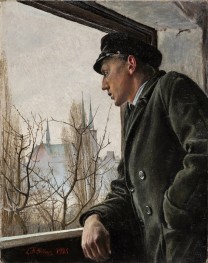 At the Window, 1925 by Laurits Andersen Ring | Painting Reproduction