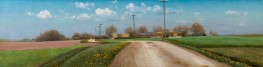 Early Spring Scene: Road with Telegraph | Laurits Andersen Ring | Painting Reproduction