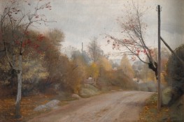 The Country Road at Mogenstrup. Autumn, 1888 by Laurits Andersen Ring | Painting Reproduction