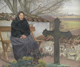 In the Churchyard at Fløng, 1904 by Laurits Andersen Ring | Painting Reproduction