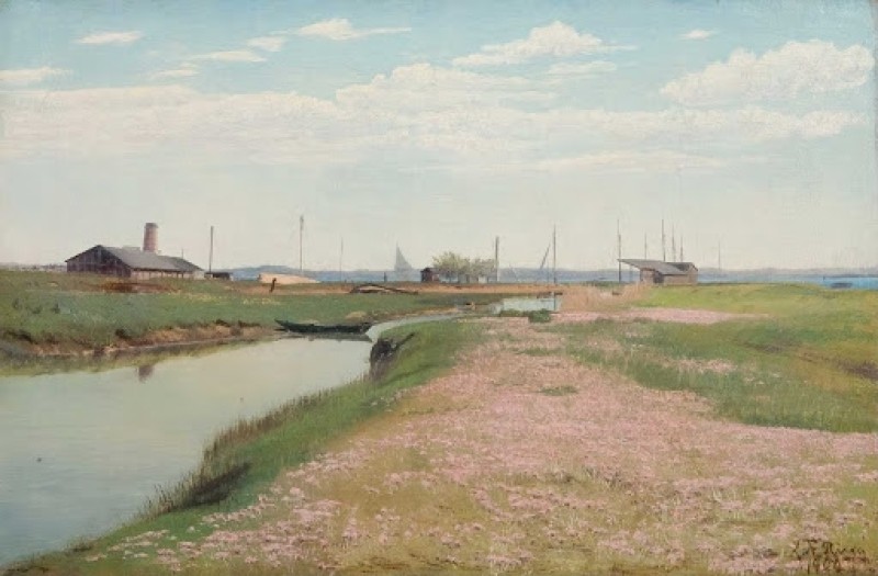 The River and the Harbour at Frederiksværk, 1900 | Laurits Andersen Ring