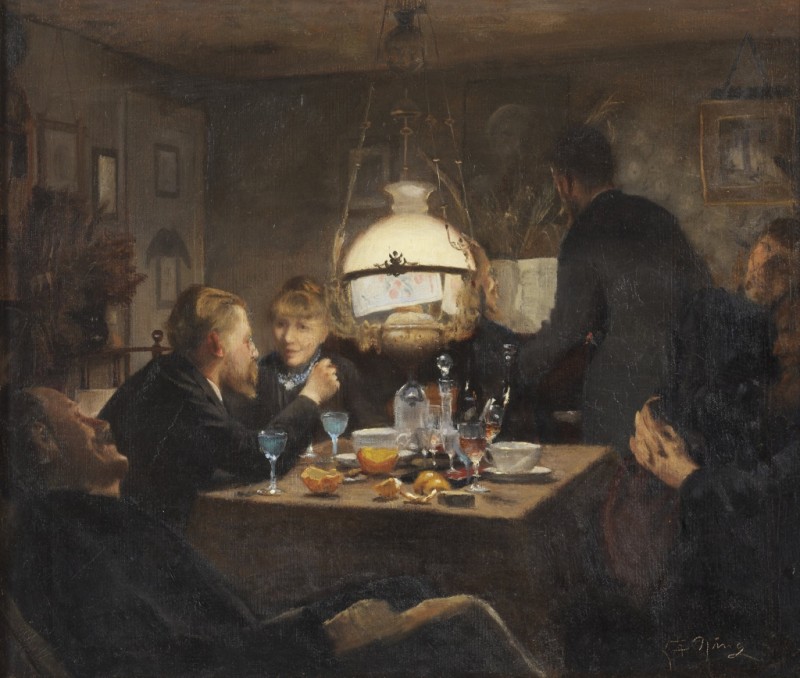 An Evening Gathering, 1886 | Laurits Andersen Ring