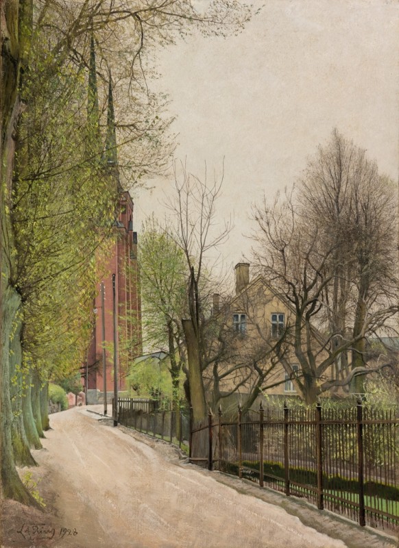 The Cathedral Seen from the Road Leading to Fjordvilla, 1928 | Laurits Andersen Ring