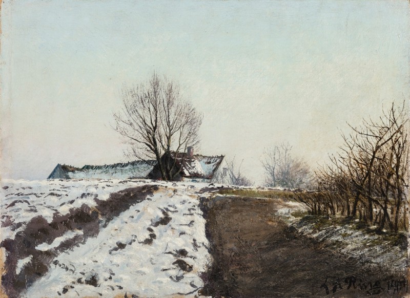 Clear Winter's Day in Late Afternoon. Baldersbrønde, 1904 | Laurits Andersen Ring