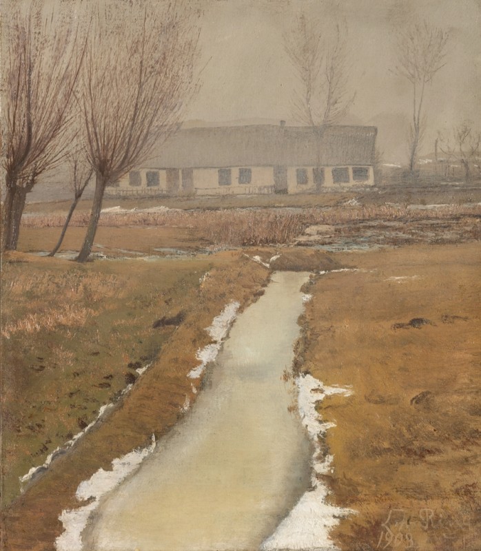 Winter Fog. Hedgehuts, 1903 | Laurits Andersen Ring