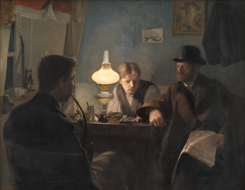 A Visit to a Shoemaker's Workshop, 1885 | Laurits Andersen Ring