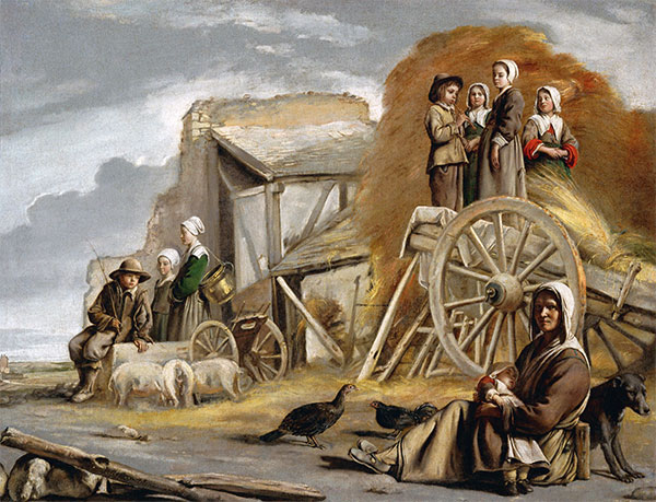 The Haycart, 1641 by Le Nain Brothers | Painting Reproduction